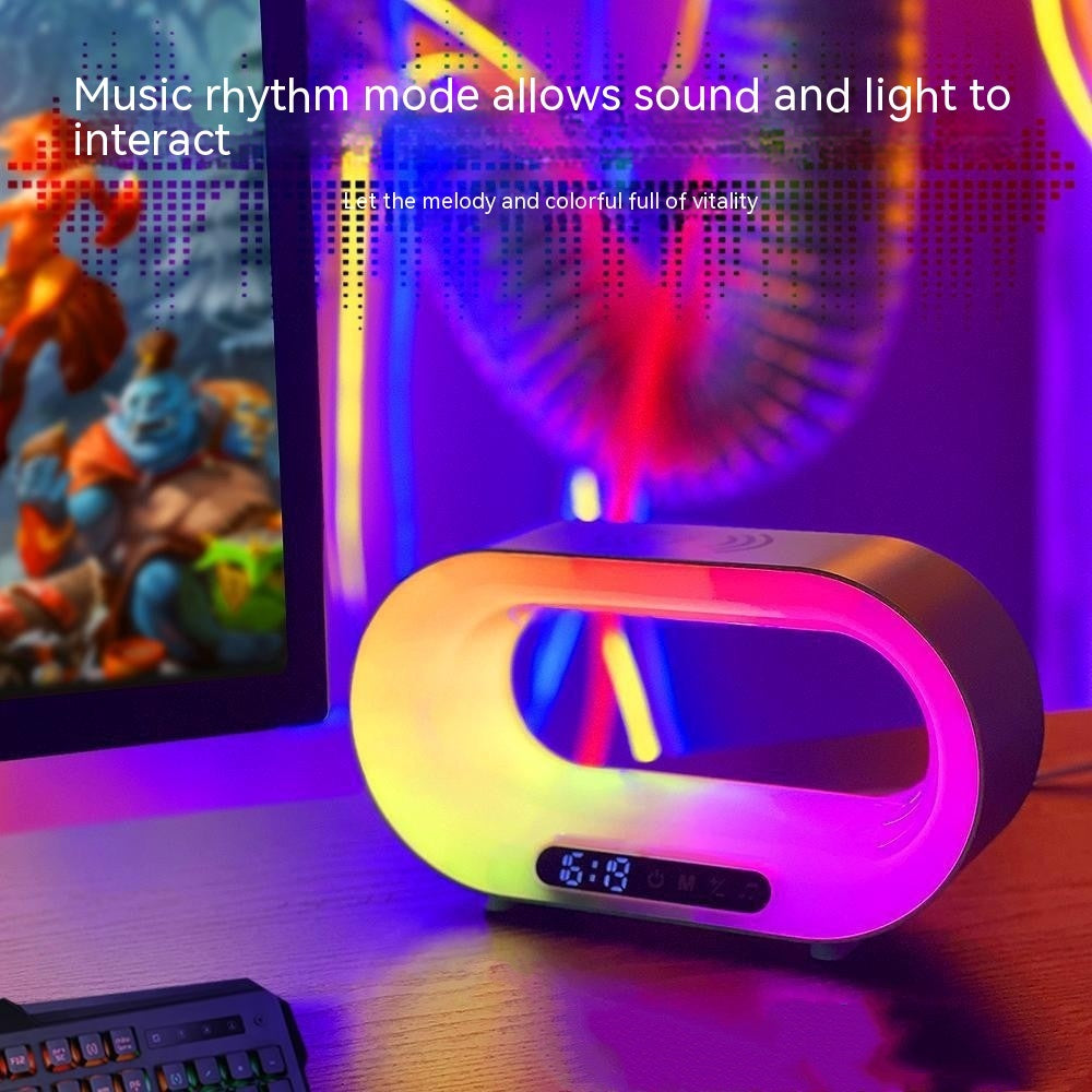 Multi-function 3 In 1 LED Night Light Wireless Charger Alarm Clock