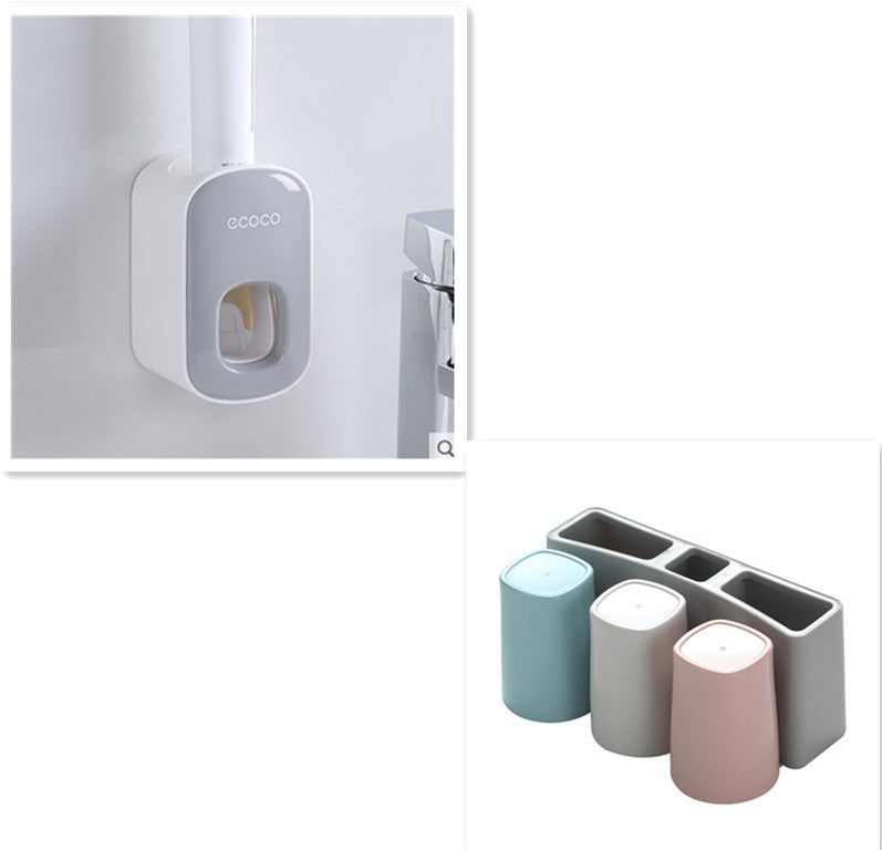 Wall Mounted Automatic Toothpaste Holder and Dispenser