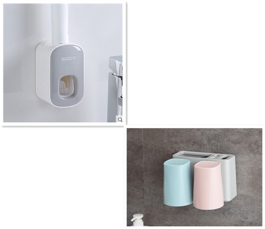 Wall Mounted Automatic Toothpaste Holder and Dispenser