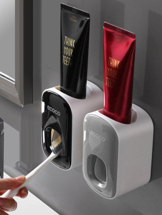 Wall Mounted Automatic Toothpaste Holder and Dispenser
