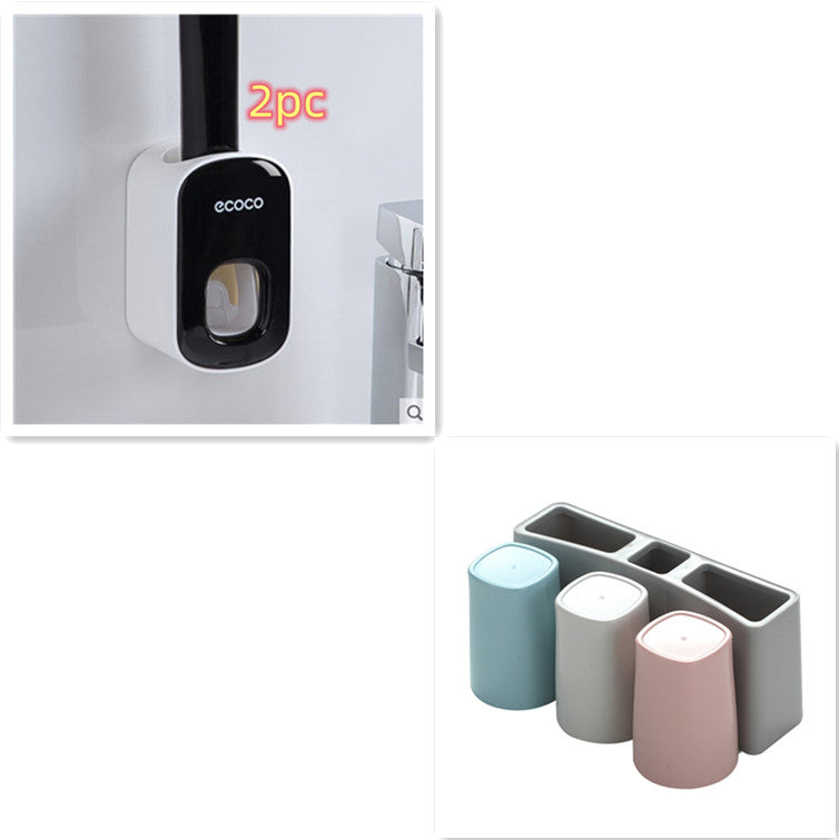 Wall Mounted Automatic Toothpaste Holder and Dispenser