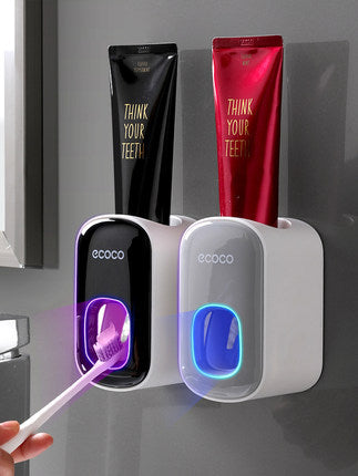 Wall Mounted Automatic Toothpaste Holder and Dispenser