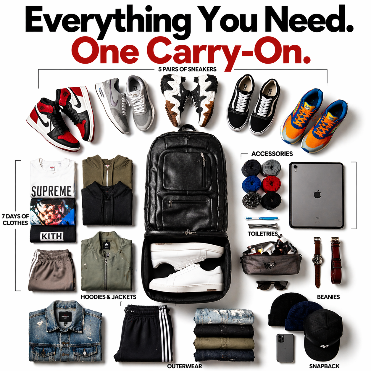 Sole Premise Carry-On Bag For Clothes, Laptop And Camera