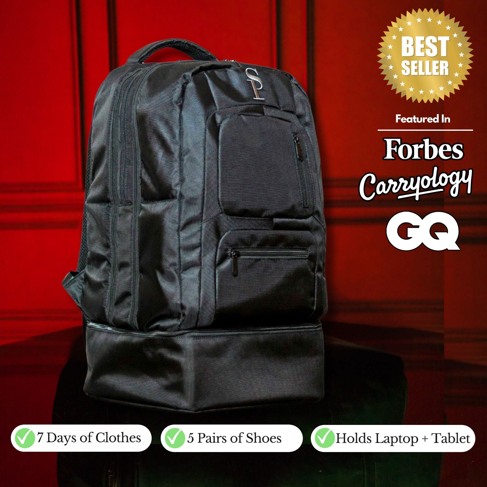 Sole Premise Carry-On Bag For Clothes, Laptop And Camera