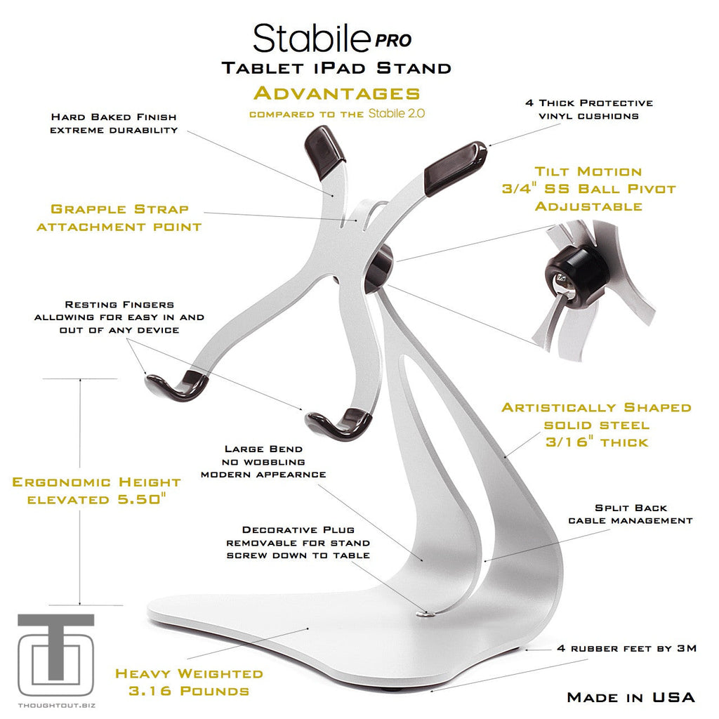 Heavy-Duty Pivoting iPad Stand