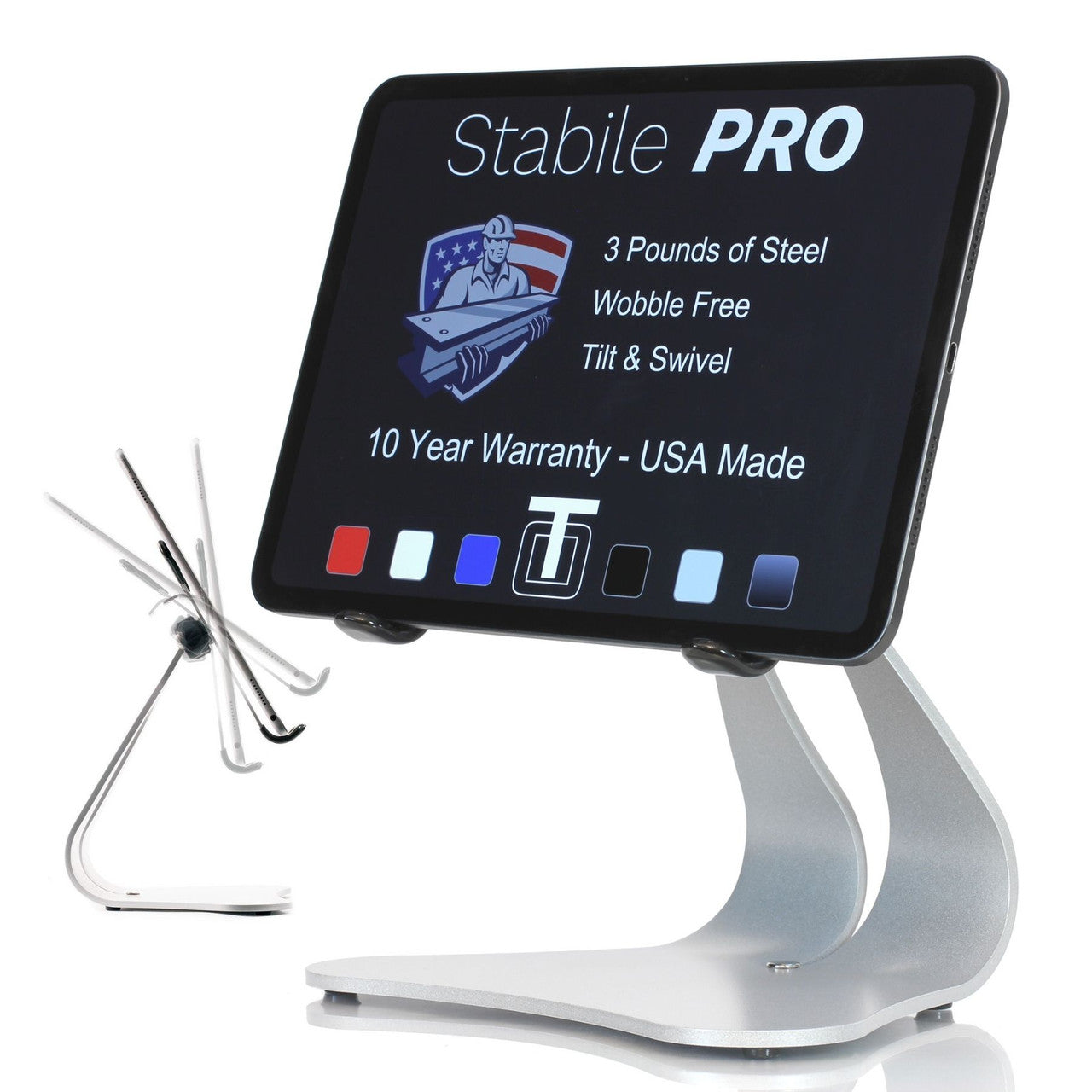 Heavy-Duty Pivoting iPad Stand