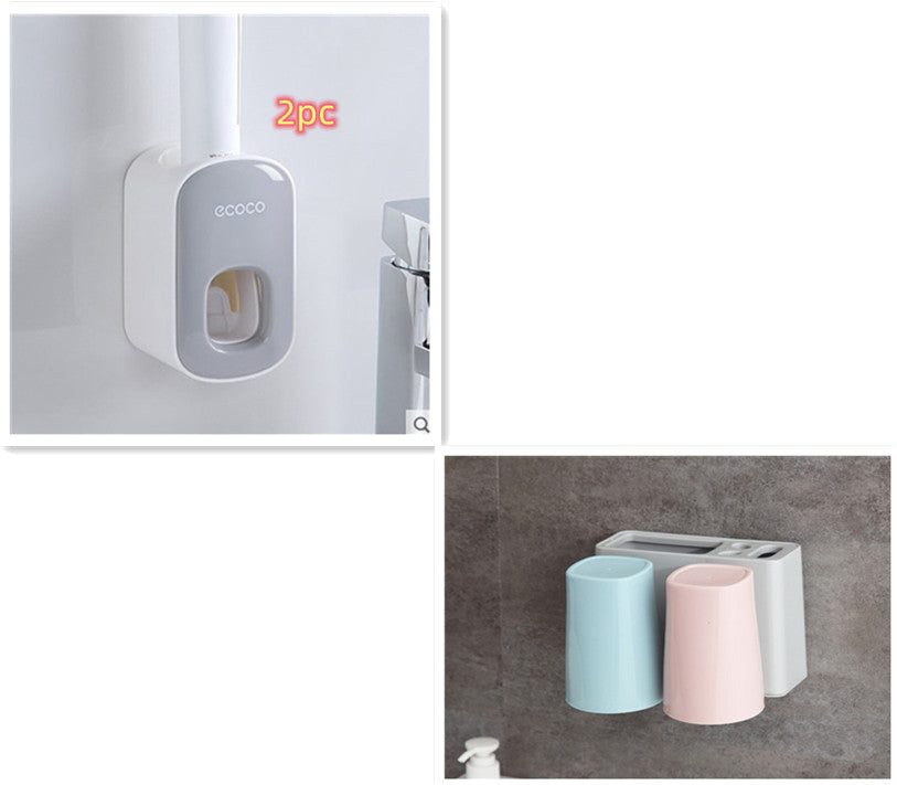 Wall Mounted Automatic Toothpaste Holder and Dispenser
