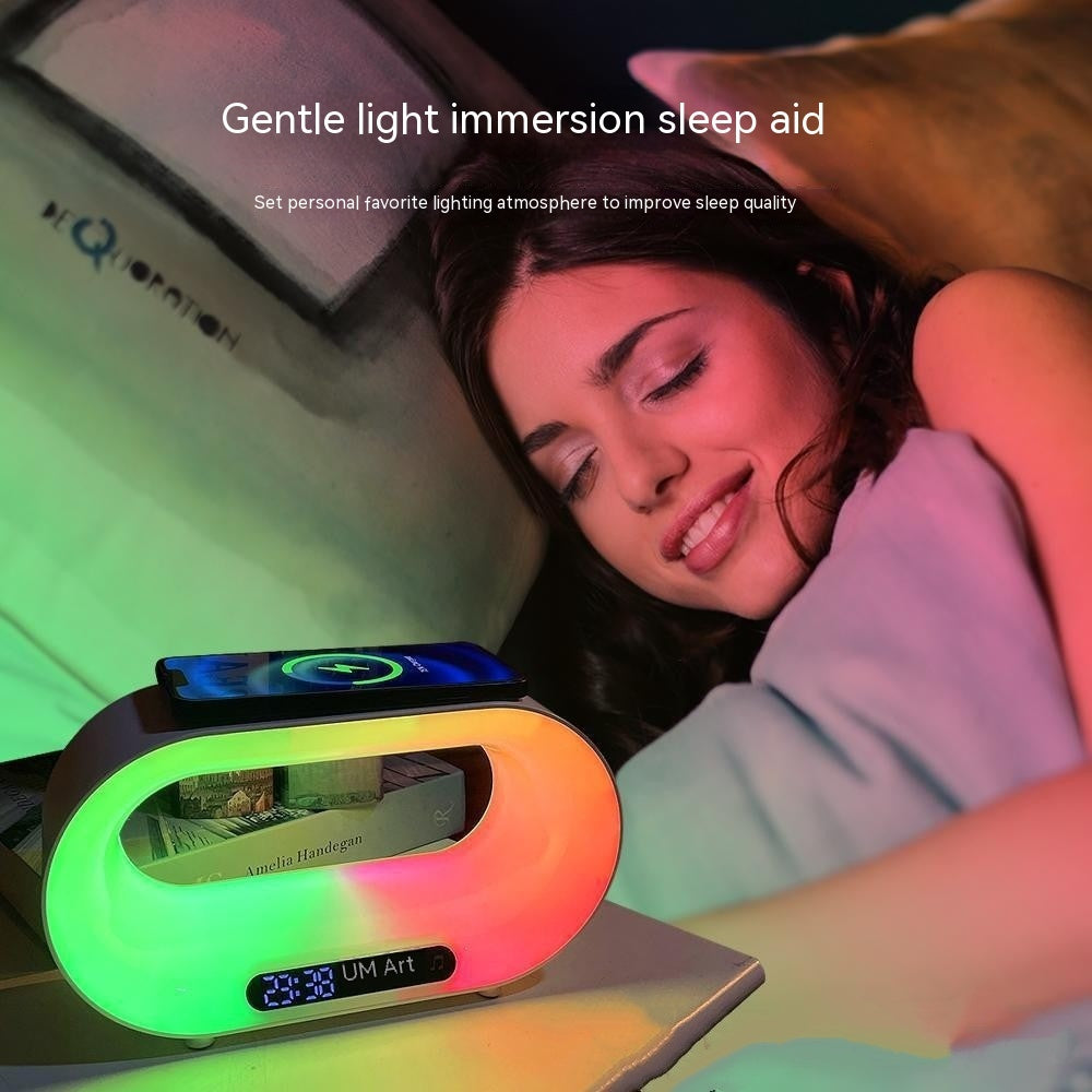 Multi-function 3 In 1 LED Night Light Wireless Charger Alarm Clock