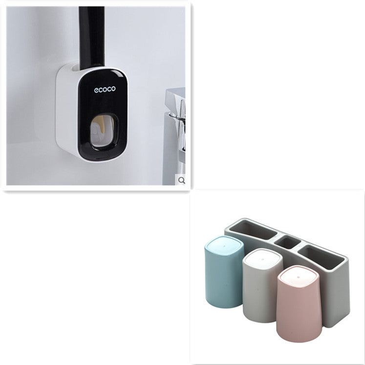Wall Mounted Automatic Toothpaste Holder and Dispenser