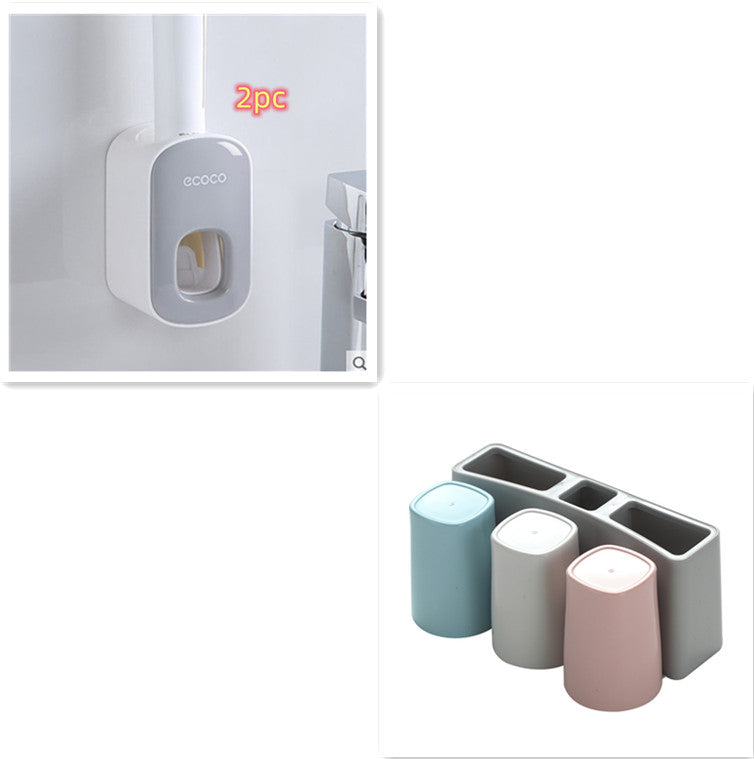Wall Mounted Automatic Toothpaste Holder and Dispenser