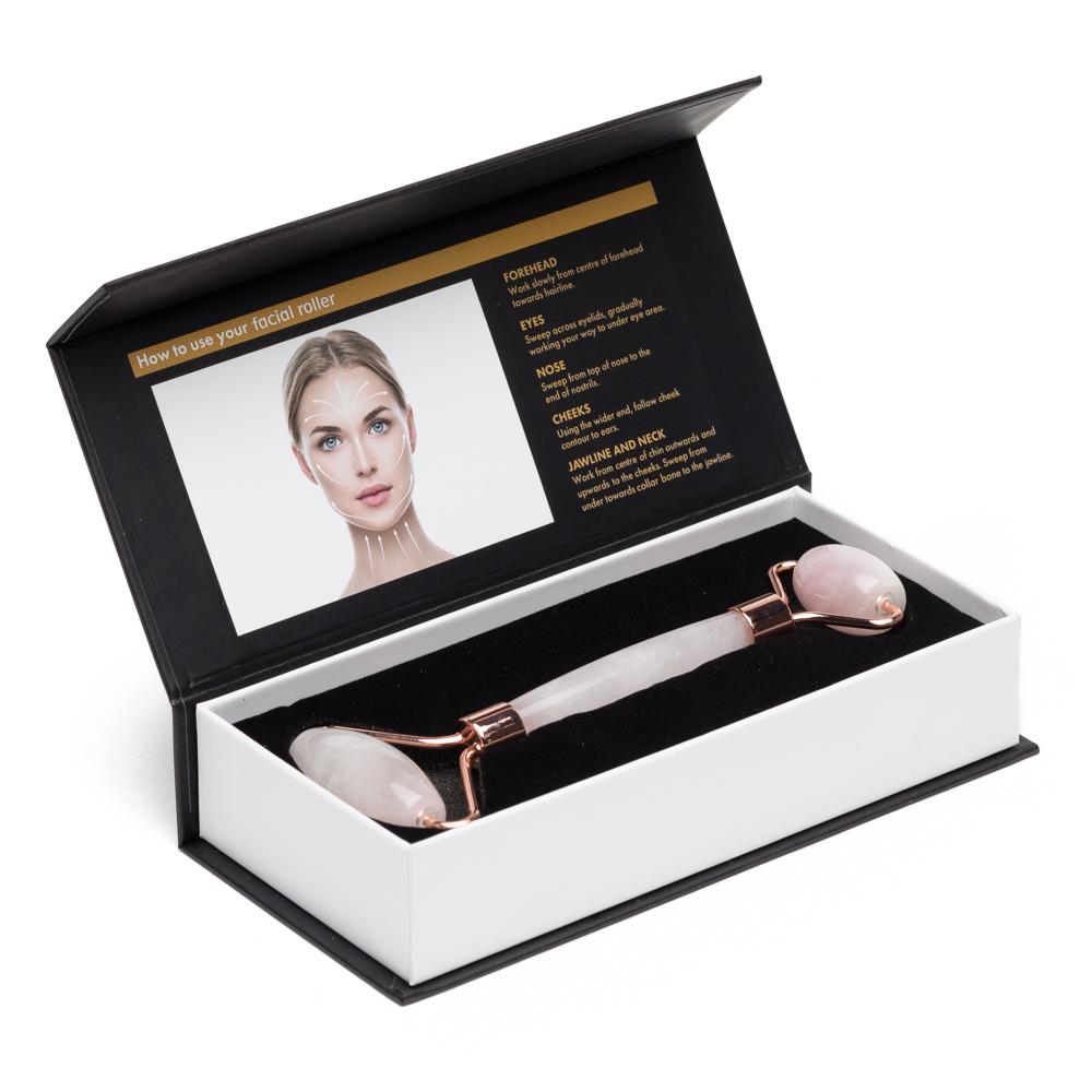 Rose Quartz Facial Roller – Beauty Tool for Calming, Cooling & Skin Radiance
