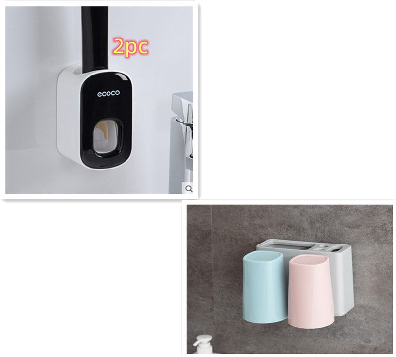 Wall Mounted Automatic Toothpaste Holder and Dispenser