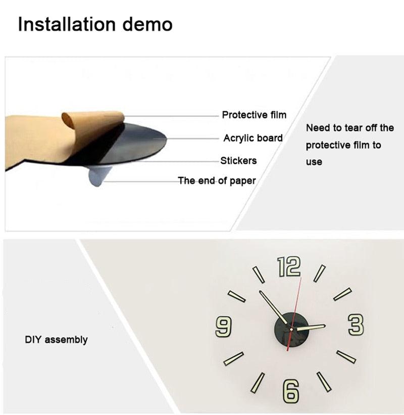 Luminous Wall Clock Analog